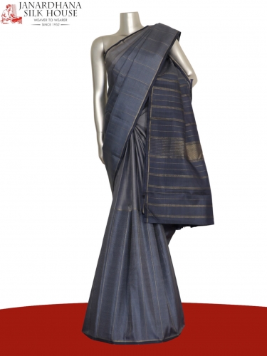 Pure Handloom Half & Half Kanjeevaram Silk Saree